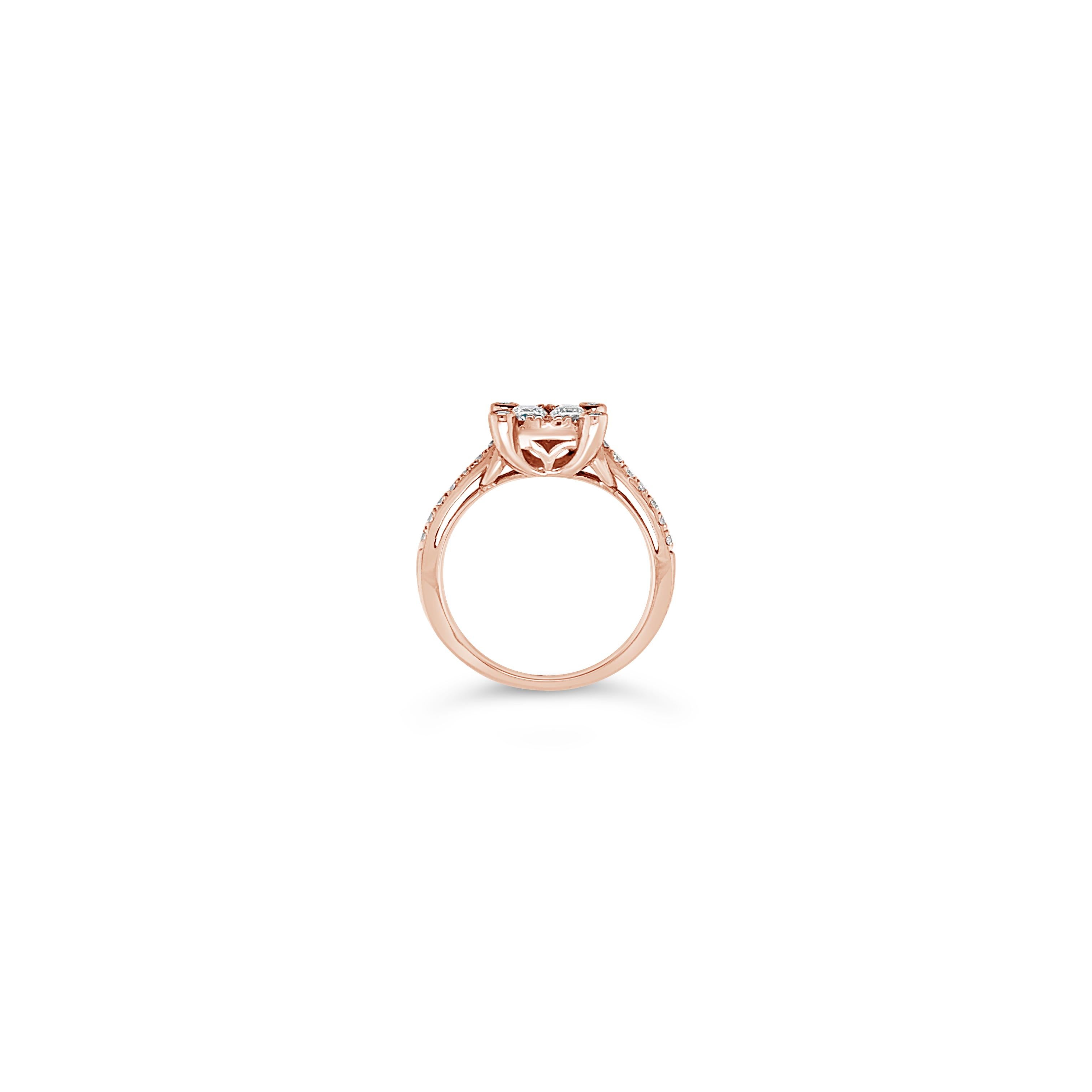 Le Vian® Ring featuring .90 cts. Vanilla Diamonds® set in 14K Strawberry Gold®

Diamonds Breakdown:
.90 cts White Diamonds

Gems Breakdown:
None

Ring may or may not be sizable, please feel free to reach out with any questions!

Item comes with a Le