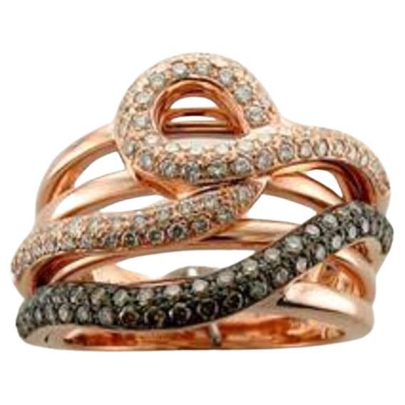 Le Vian Ring mit Vanille-Diamanten, Schokoladen-Diamanten in 14k gesetzt