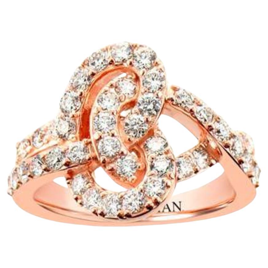 Le Vian Ring featuring Vanilla Diamonds set in 14K Strawberry Gold For Sale