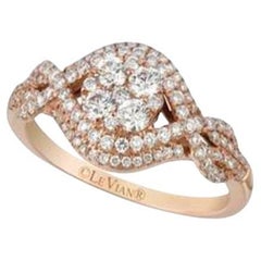 Le Vian Ring Featuring Vanilla Diamonds Set in 14K Strawberry Gold