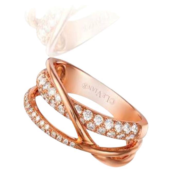 Le Vian Ring Featuring Vanilla Diamonds Set in 14K Strawberry Gold