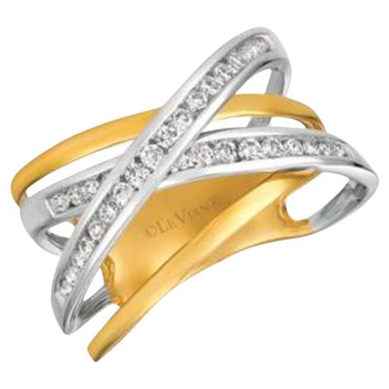 Le Vian Ring Featuring Vanilla Diamonds Set in 14k Two Tone Gold For Sale