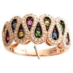 Le Vian Ring Featuring Yellow Sapphire, Cornflower Sapphire, Forest Green
