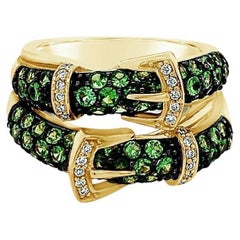Le Vian Ring, Forest Green Tsavorite Vanilla Diamonds Set in 14K Honey Gold