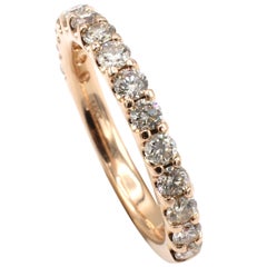 Le Vian Rose Gold 1.00 Carat Strawberry & Nude Diamond Wedding Band Ring