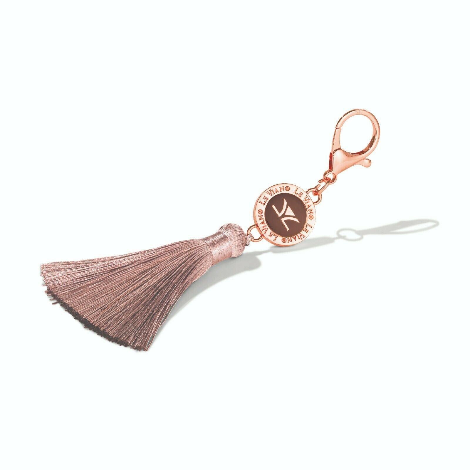 Le Vian Rose Gold-Tone Signature Logo Silky Cocoa Tassel 6.5