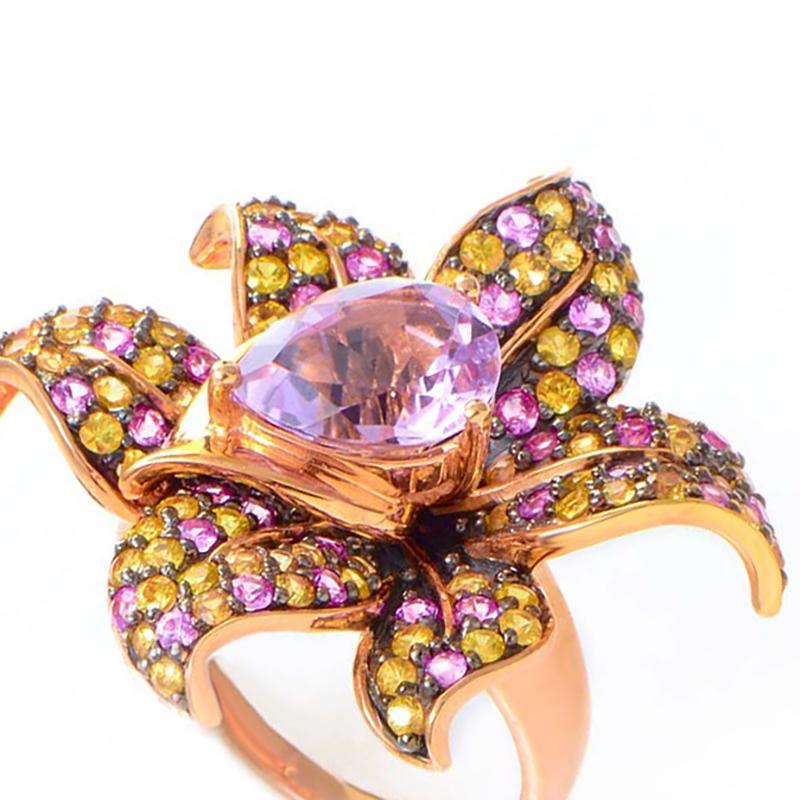 le vian pink sapphire ring