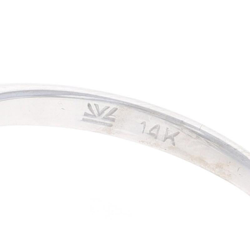 L:e Vian Sapphire & Diamond Halo Ring - White Gold 14k Oval 1.92ctw For Sale 2