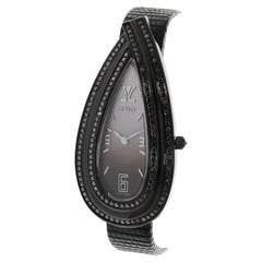 Le Vian Teardrop Wristwatch Blackberry Diamonds in Blackberry Stainless Steel