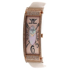 Le Vian Time Rectangle Watch Nude Diamonds in Stainless Steel