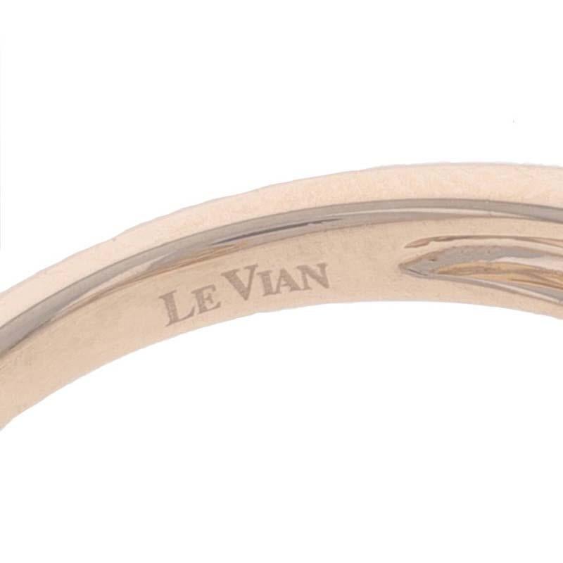 Le Vian Topaz Diamond Bypass Ring Rose Gold 14k Cushion 2.00ctw Limited Edition For Sale 2