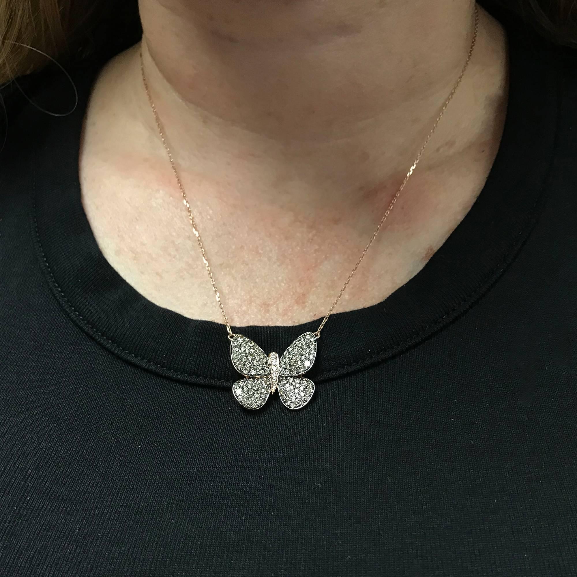 levian butterfly necklace