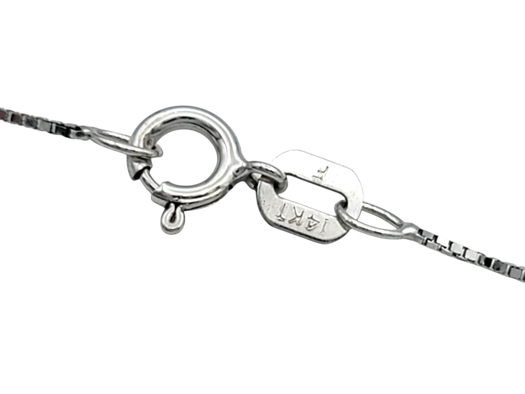 Le Vian - Collier pendentif fleur en or blanc 14 carats avec diamants blancs et chocolats Bon état - En vente à Scottsdale, AZ