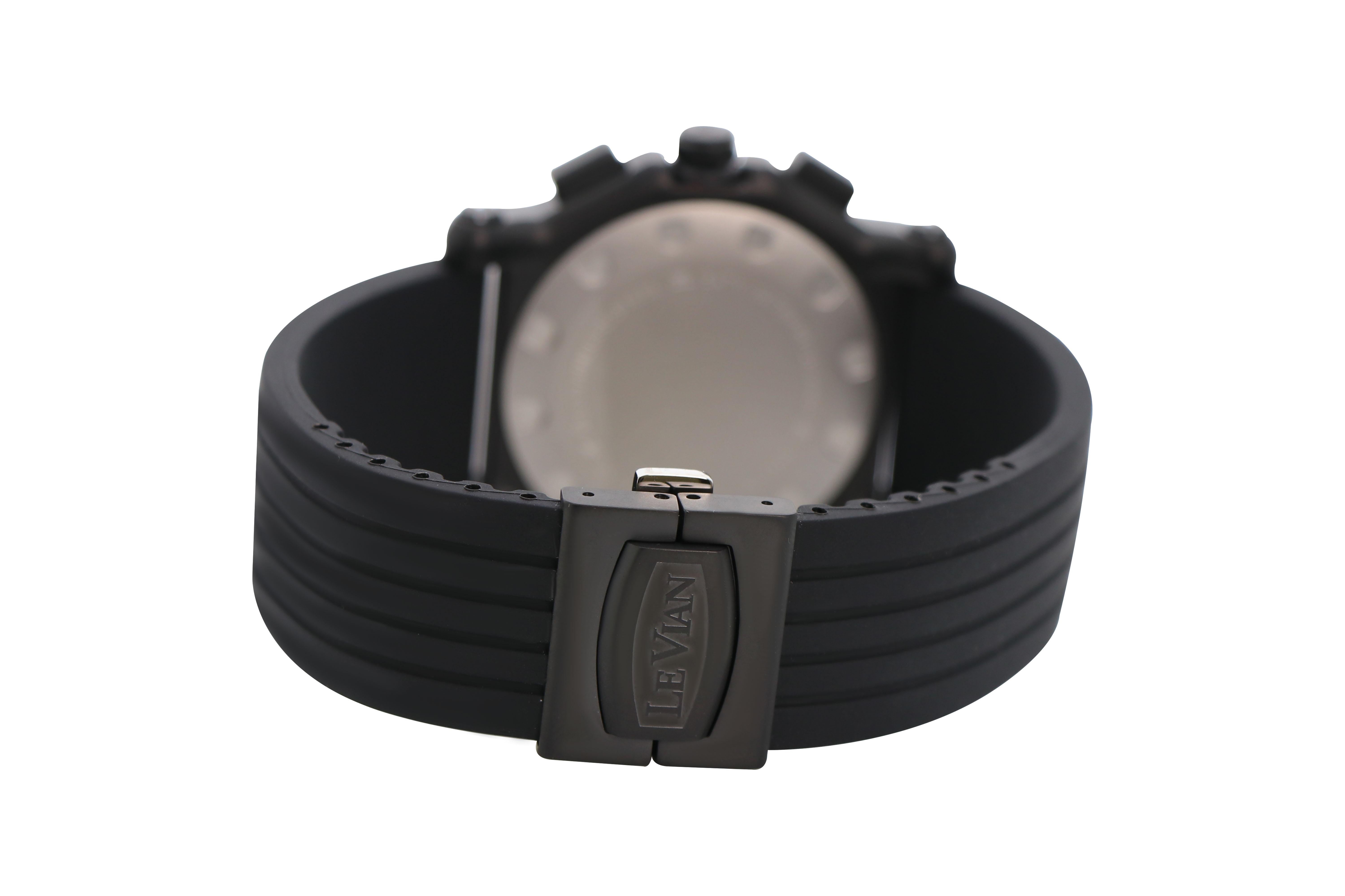 Le Vian Armbanduhr Blackberry Diamanten Blackberry Edelstahl Gummiriemen für Damen oder Herren