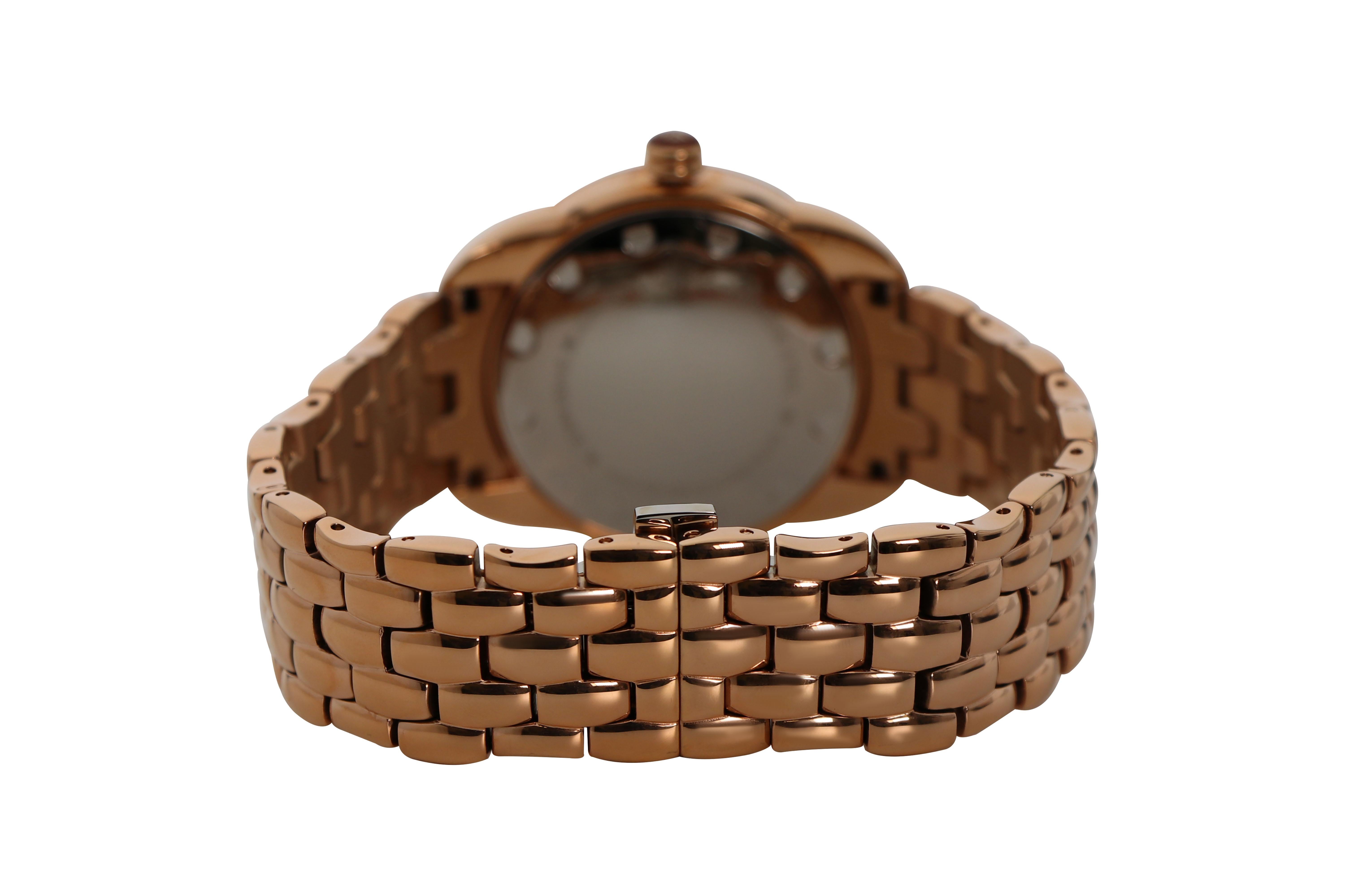 Armbanduhr von Vian Schokolade Vanille Diamanten Erdbeer Gold Edelstahl im Zustand „Neu“ in Great Neck, NY