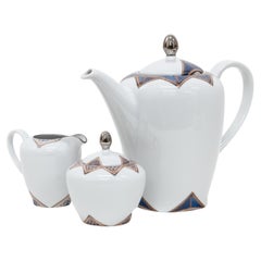 Le Volte Celesti, Contemporary Decorated Porcelain Tea Time Set by Vito Nesta