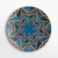 Le Volte Celesti, Six Contemporary Porcelain Plates with Decorative Design