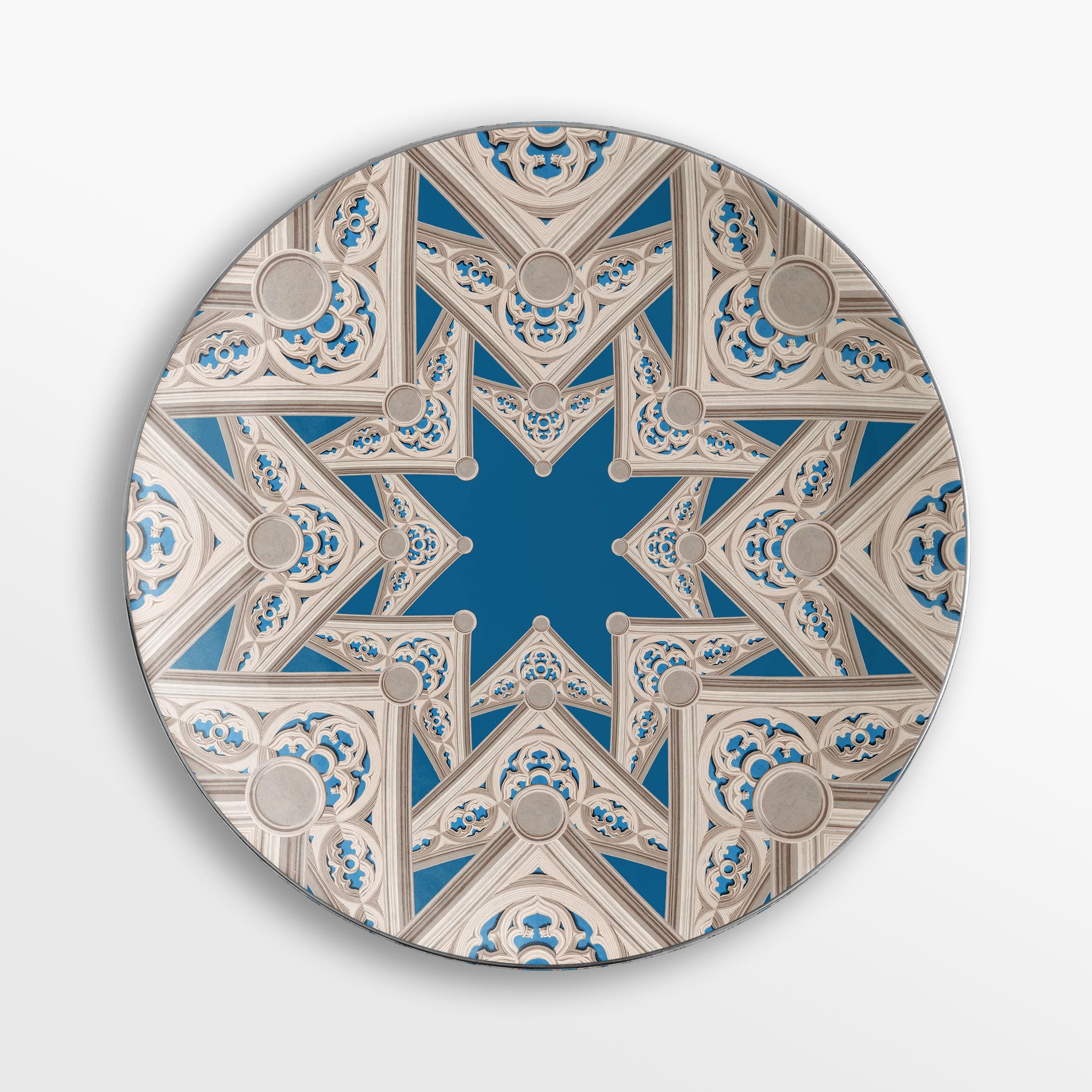 Le Volte Celesti, Six Contemporary Porcelain Plates with Decorative Design In New Condition For Sale In Milano, Lombardia