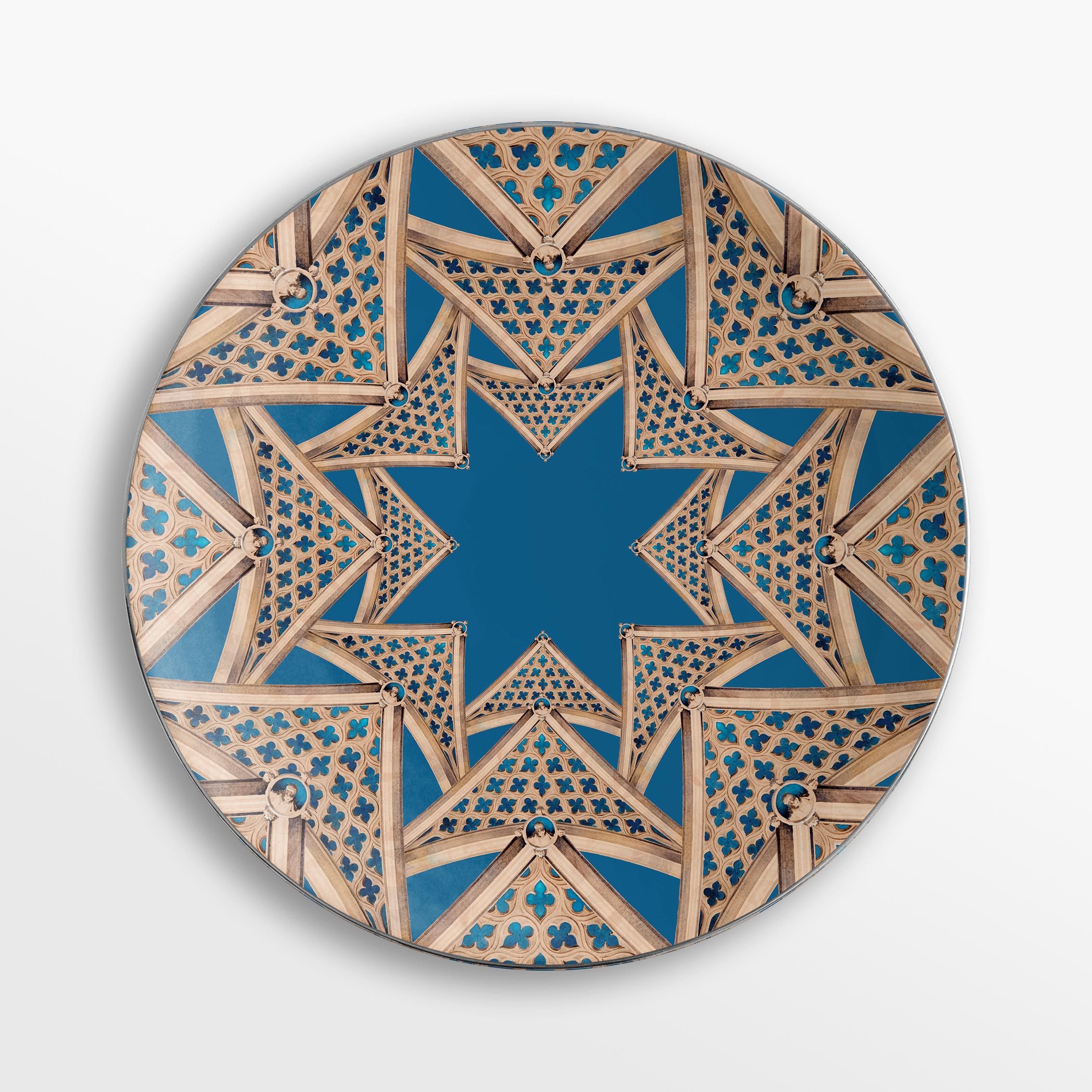 Le Volte Celesti, Six Contemporary Porcelain Plates with Decorative Design For Sale 2