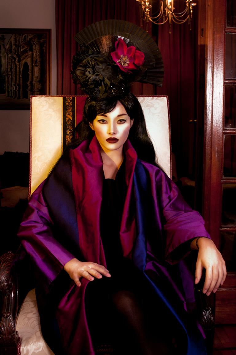 Lèa Bon Color Photograph - Domina, Portrait. Limited edition fashion color photograph. 