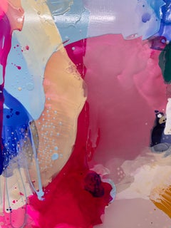 Vai alla grande o rimani a casa, Pittura espressionista astratta, acrilico, resina su tela