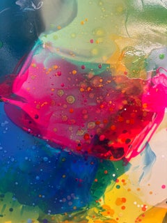 Sotto la passerella: Pittura espressionista astratta, acrilico e resina