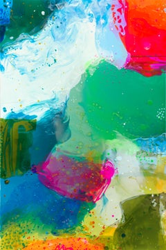 Sotto la passerella: Pittura espressionista astratta, acrilico e resina