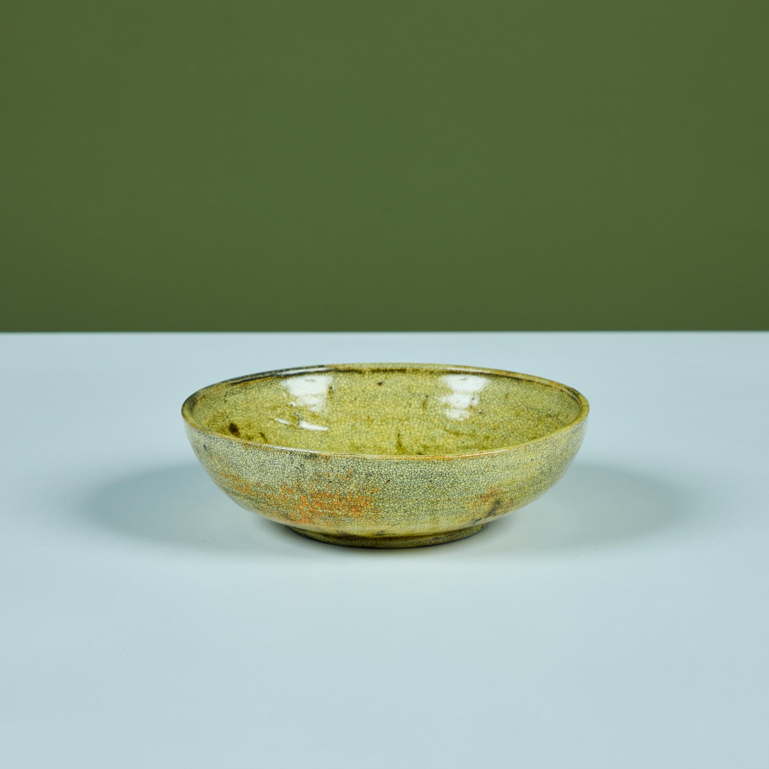 American Lea Halpern Ceramic Glazed Bowl