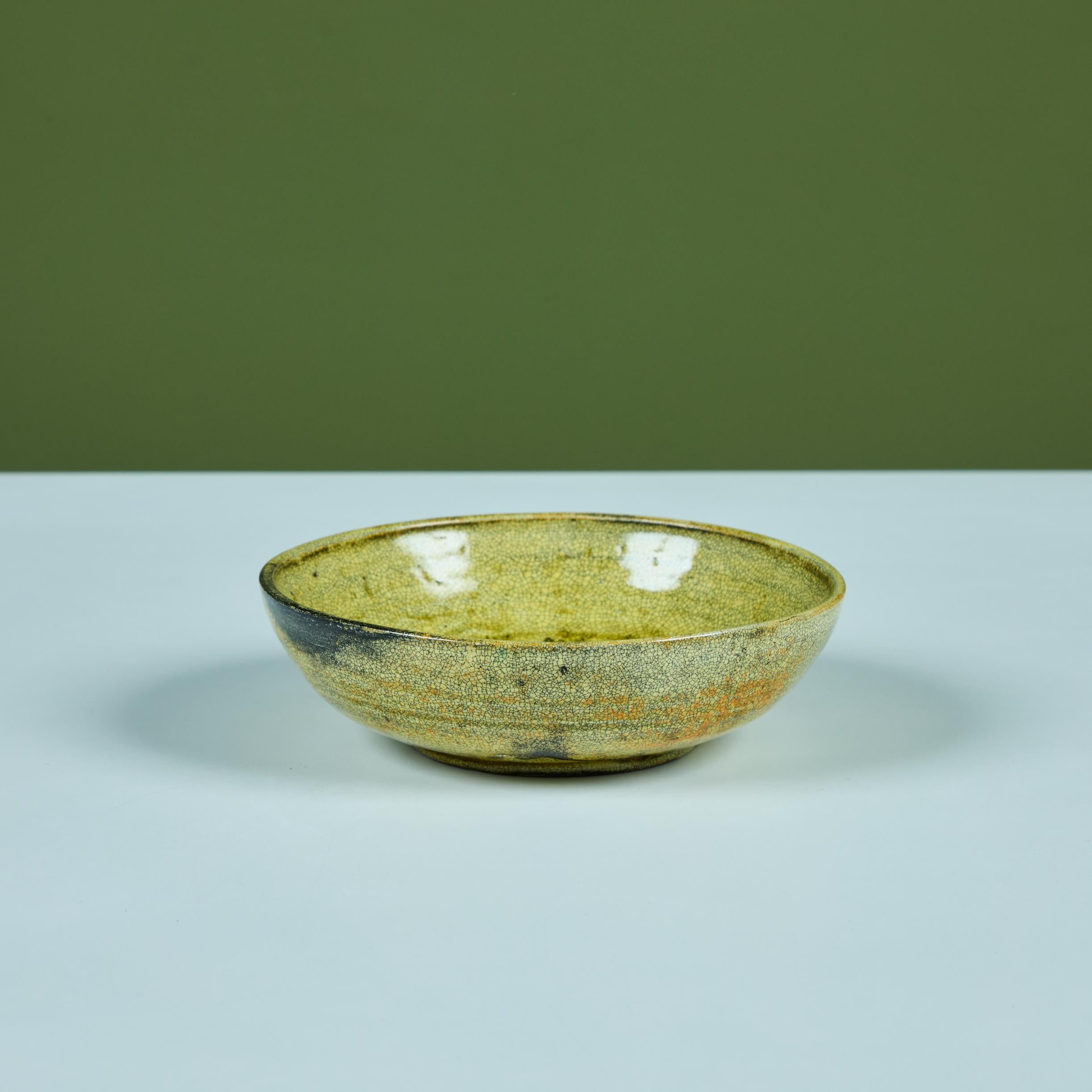 Lea Halpern Ceramic Glazed Bowl In Good Condition In Los Angeles, CA