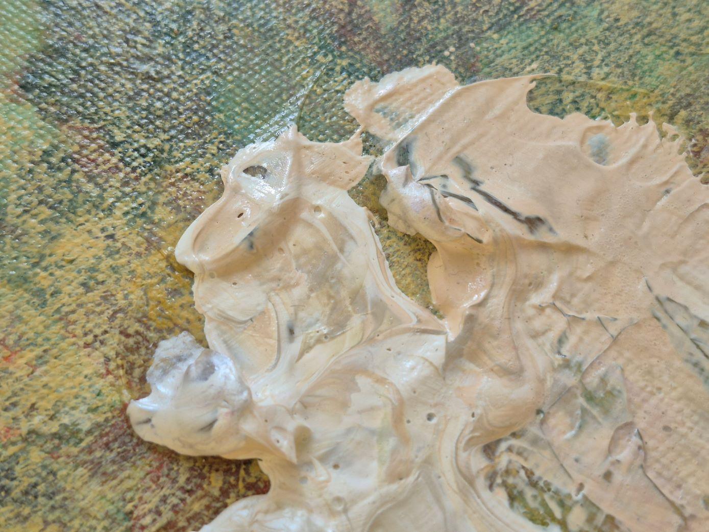 Apples - Abstract Painting by Lea Karvala