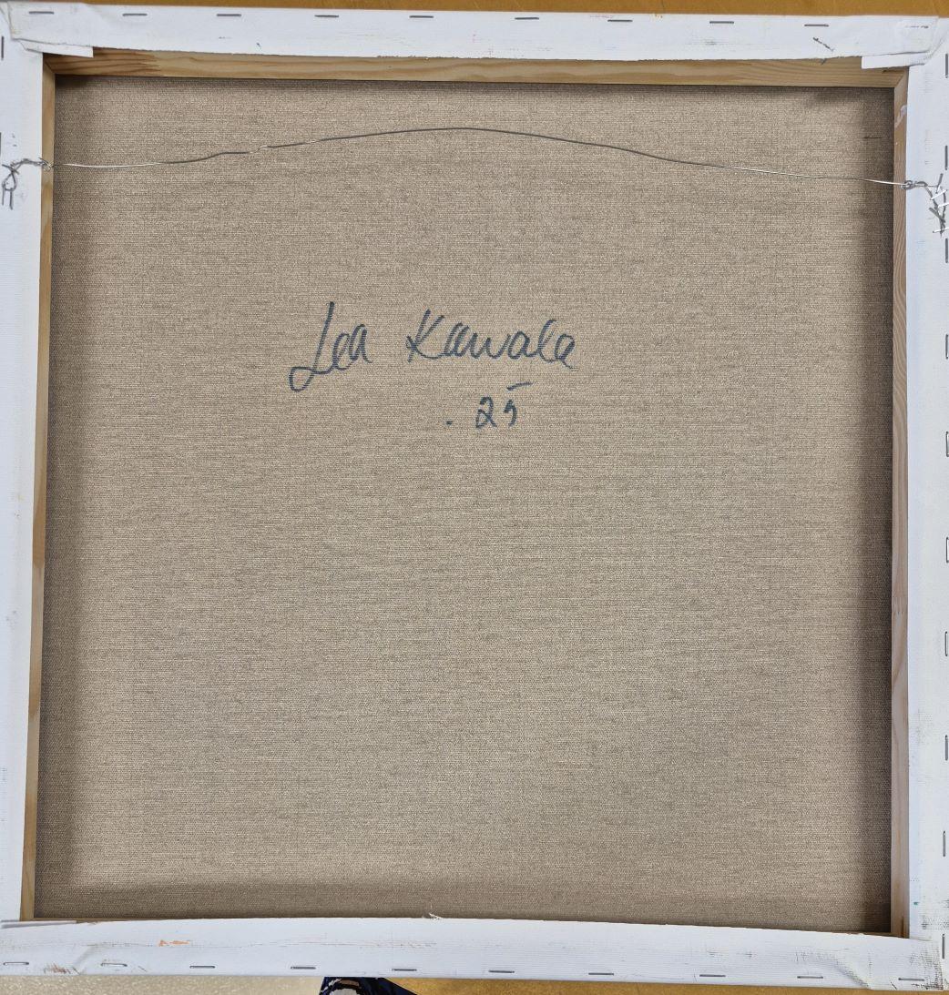 My daughter’s flowers - Painting by Lea Karvala