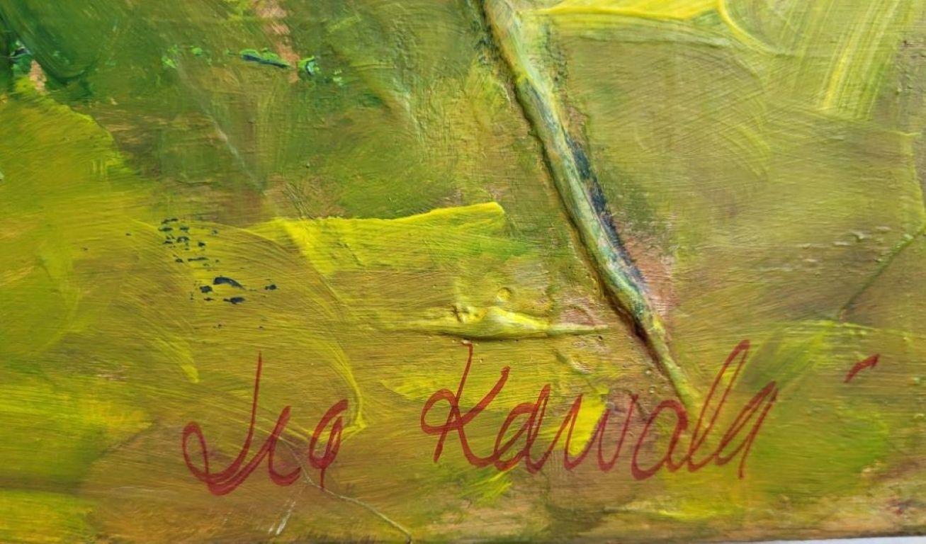 Piece of the countryside (Abstrakter Expressionismus), Painting, von Lea Karvala