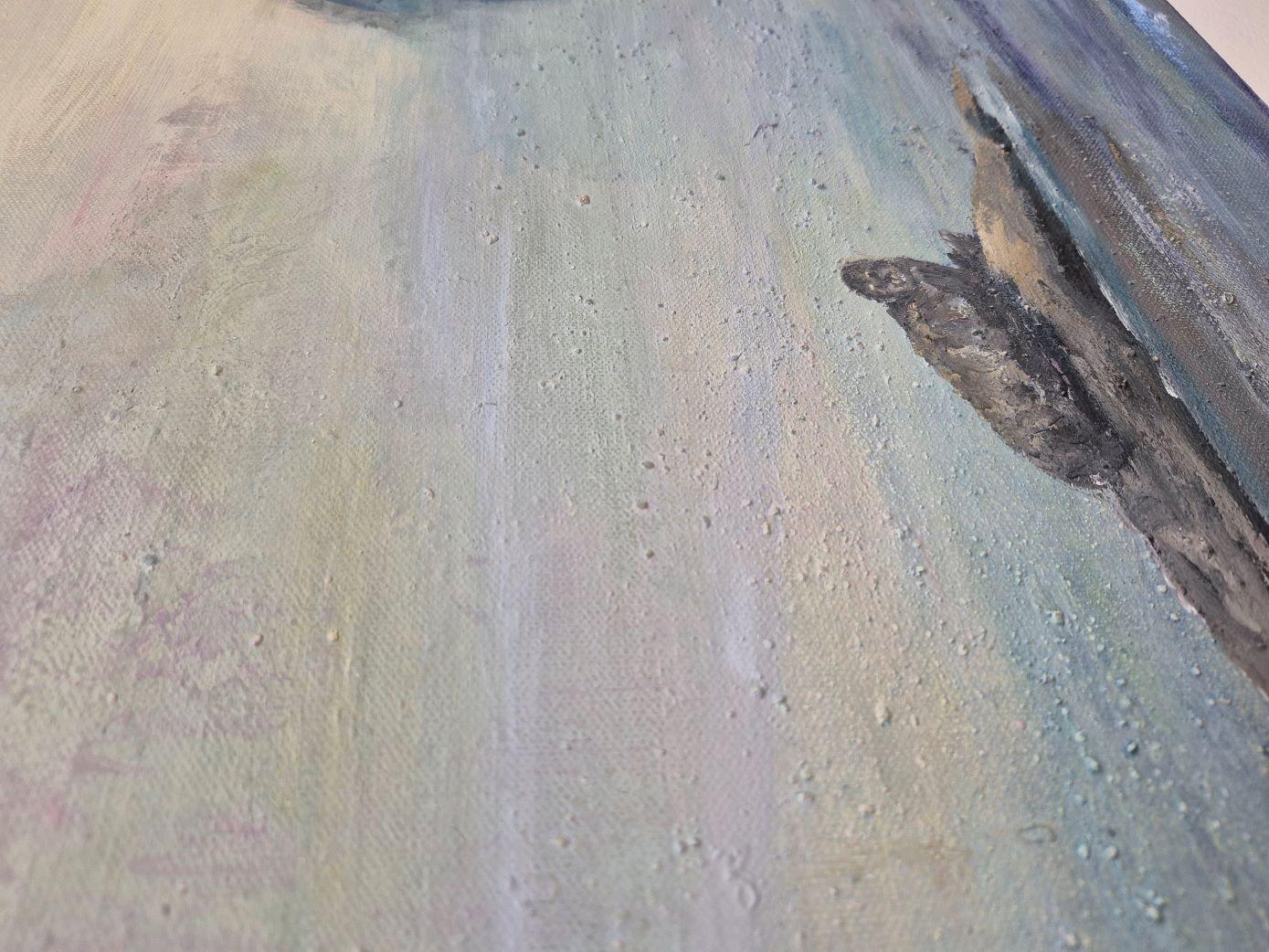 Saimaa ringed seal (Abstrakt), Painting, von Lea Karvala