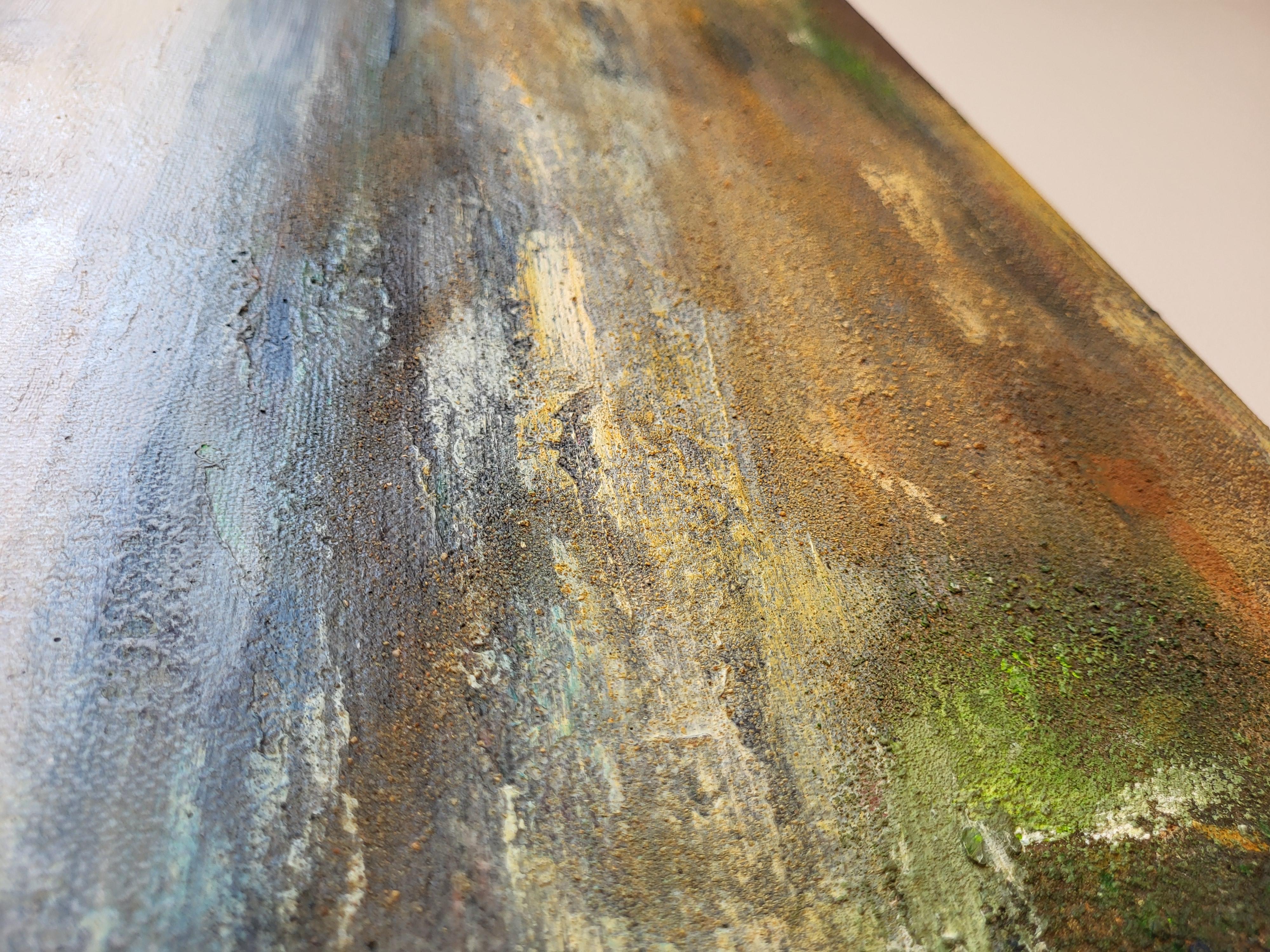 See and Stone - Painting by Lea Karvala