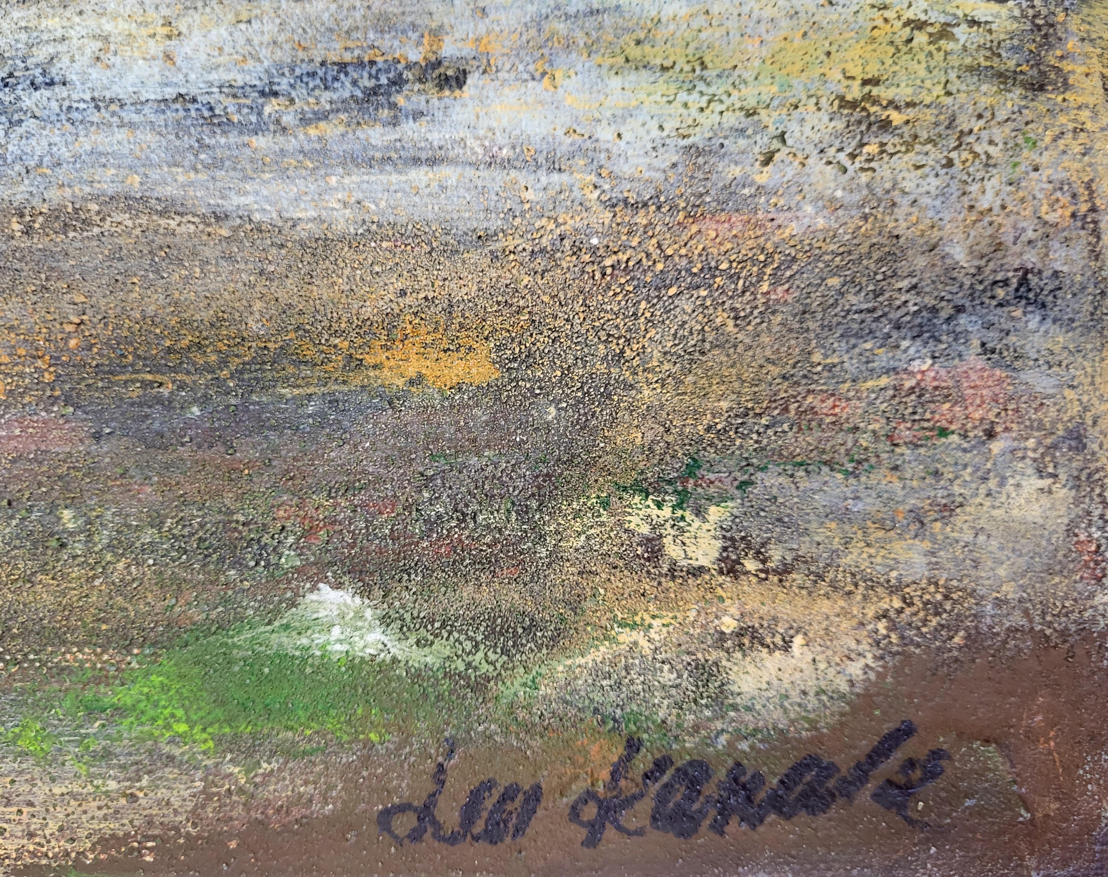 See and Stone - Abstract Painting by Lea Karvala