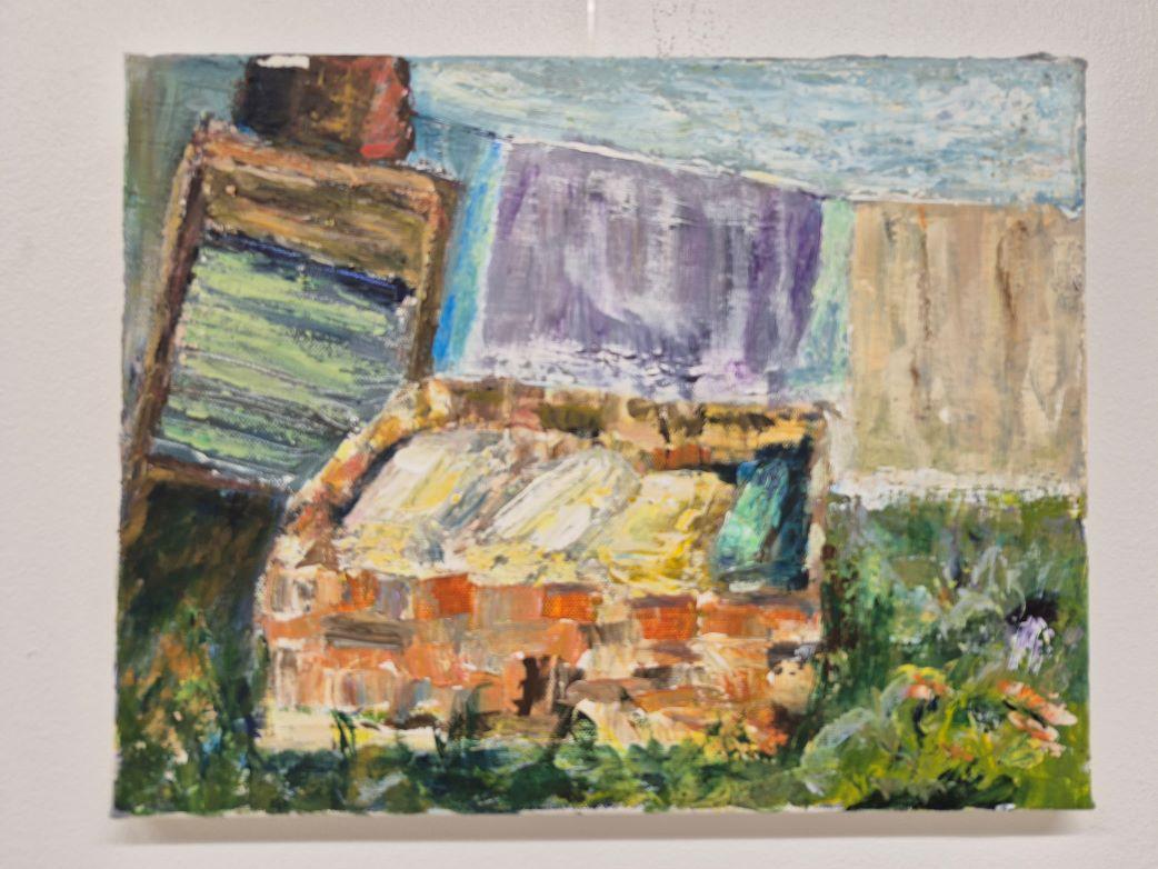 Verteilerkorb (Braun), Still-Life Painting, von Lea Karvala