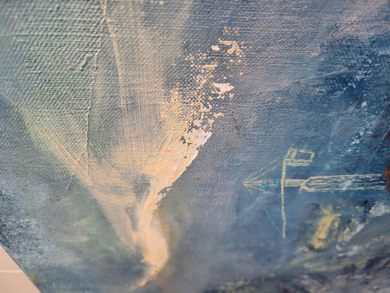 The blue moment of the evening – Painting von Lea Karvala