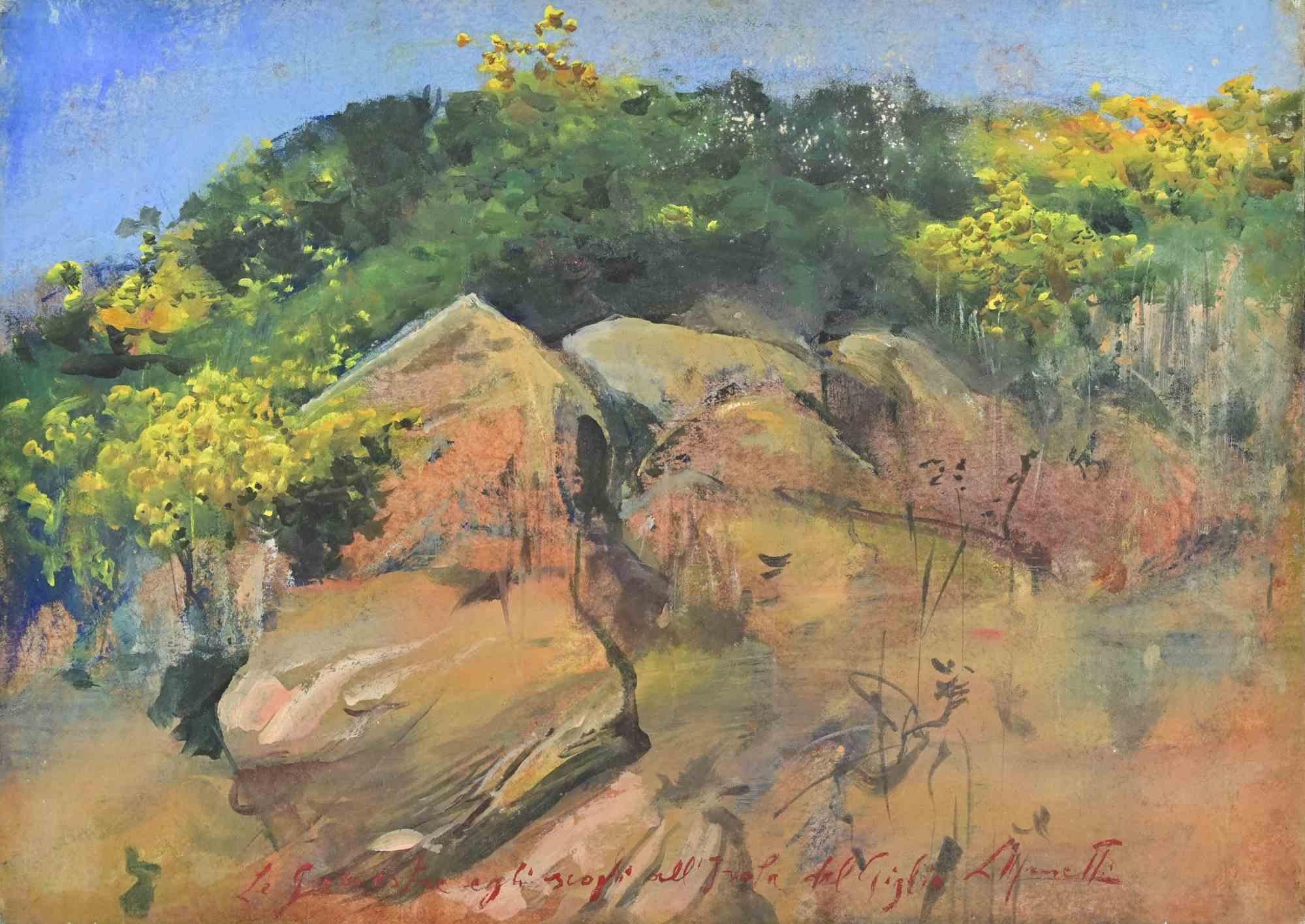 Olio su carta di riso su tela su tavola, realizzato da Lea Monetti nel 1997.

Firmato a mano e intitolato.

Ottime condizioni.