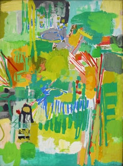 Abstract [Painting in Green] - Abstract in Green Israeli Abstract