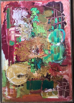 Vintage "Color Interlude", Abstract Expressionism, Lyrical Abstraction by Lea Nikel