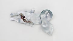 Spilla a mosaico Greene & Greene di Lea Stein degli anni '70