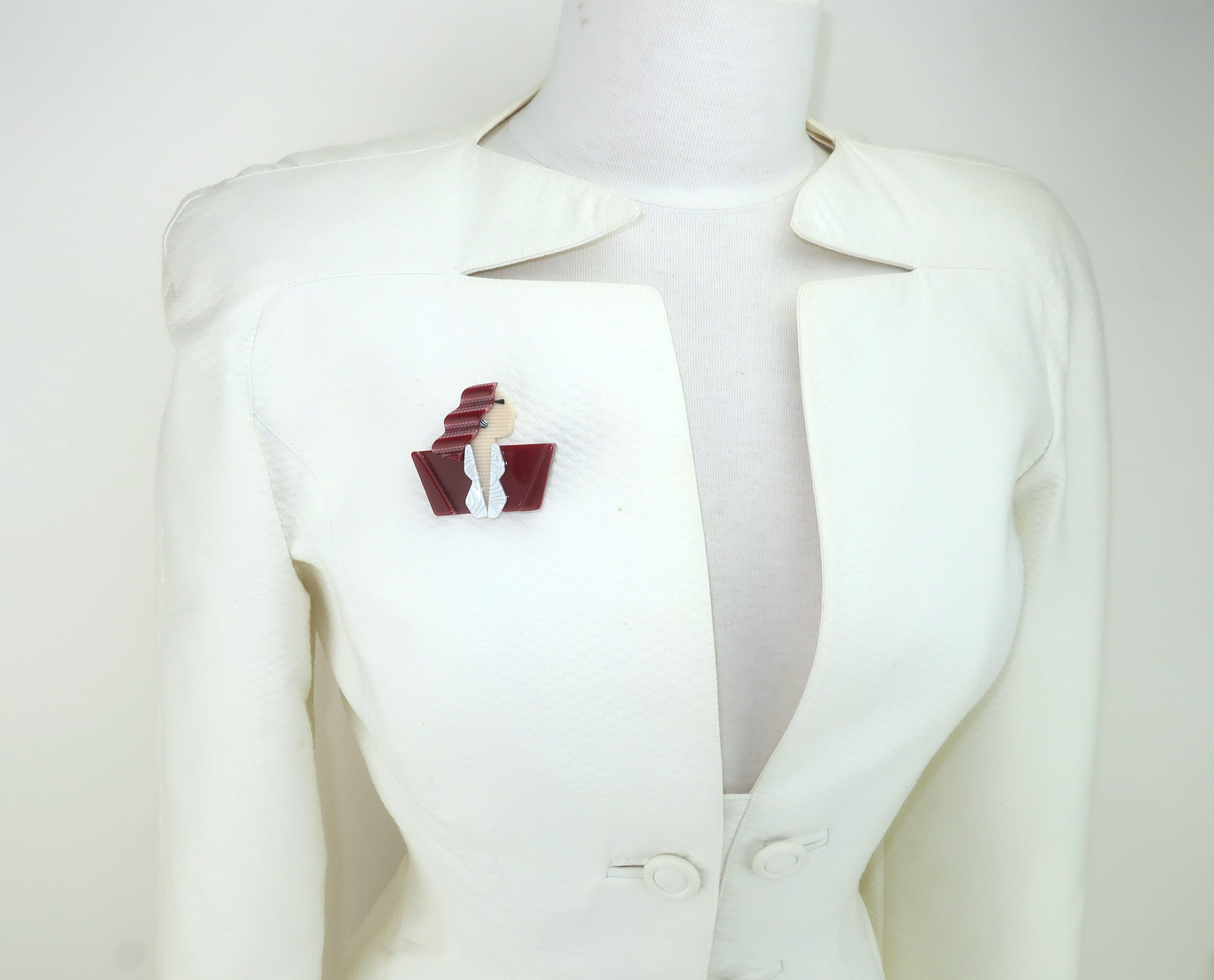 LEA STEIN 'Joan Crawford' Brooch France, 1970’s 1