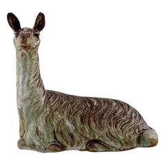 Lea Von Mickwitz '1884-1978', Arabia, Grande scultura in gres smaltato, Lama
