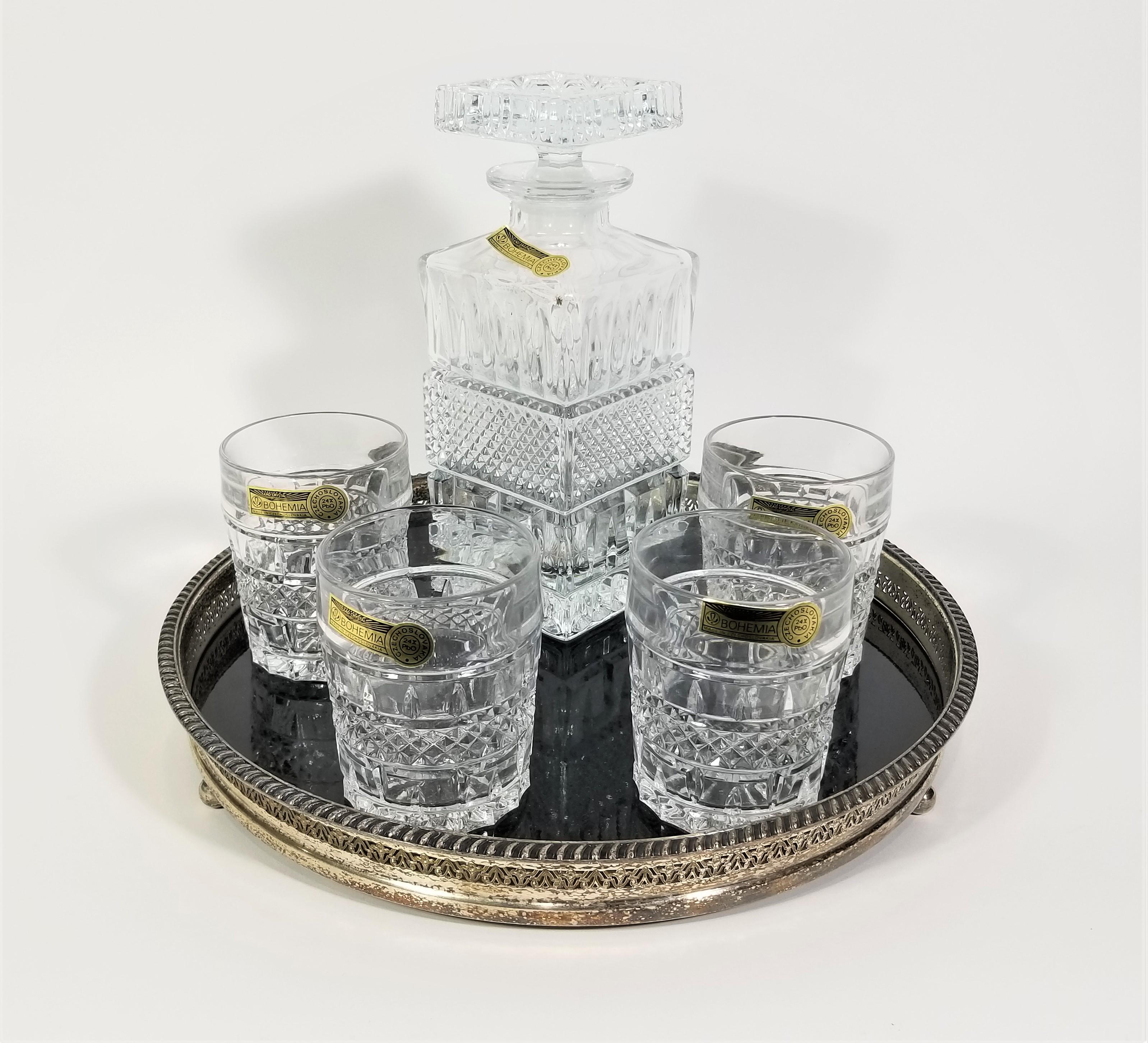 bohemia lead crystal decanter