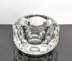 Cristallo al piombo Mid-Century Modern Elements Czech Bohemian Votive Bowl 1980