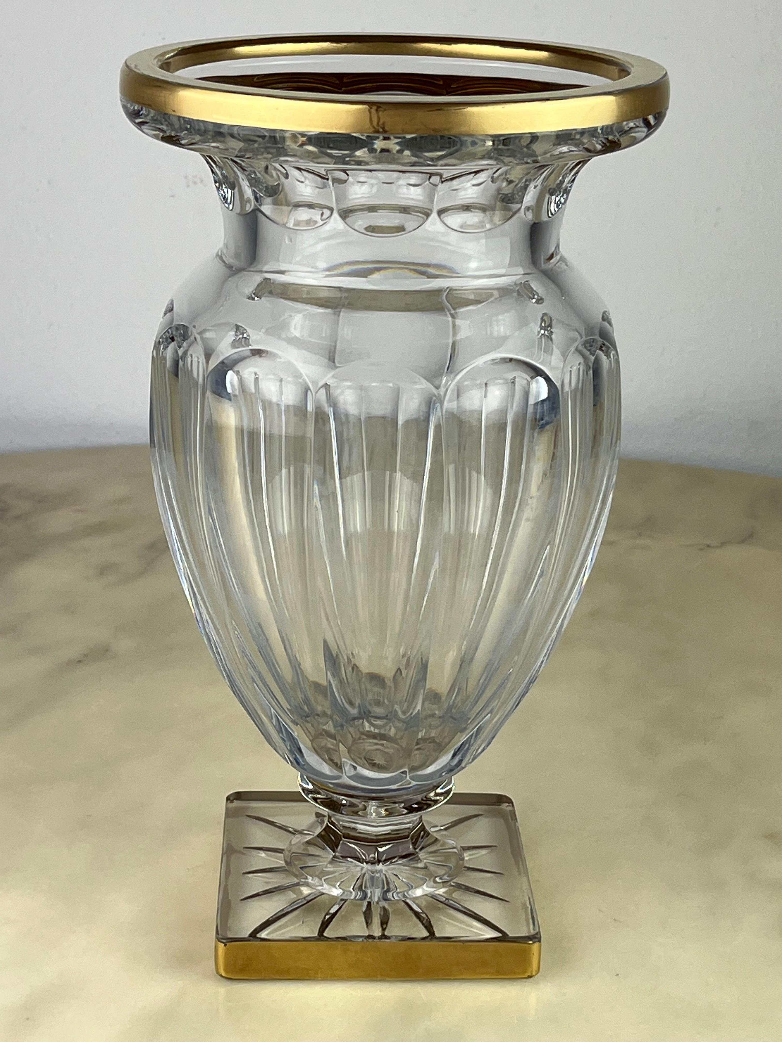 Vase en cristal de plomb, France, années 1980 en vente 5