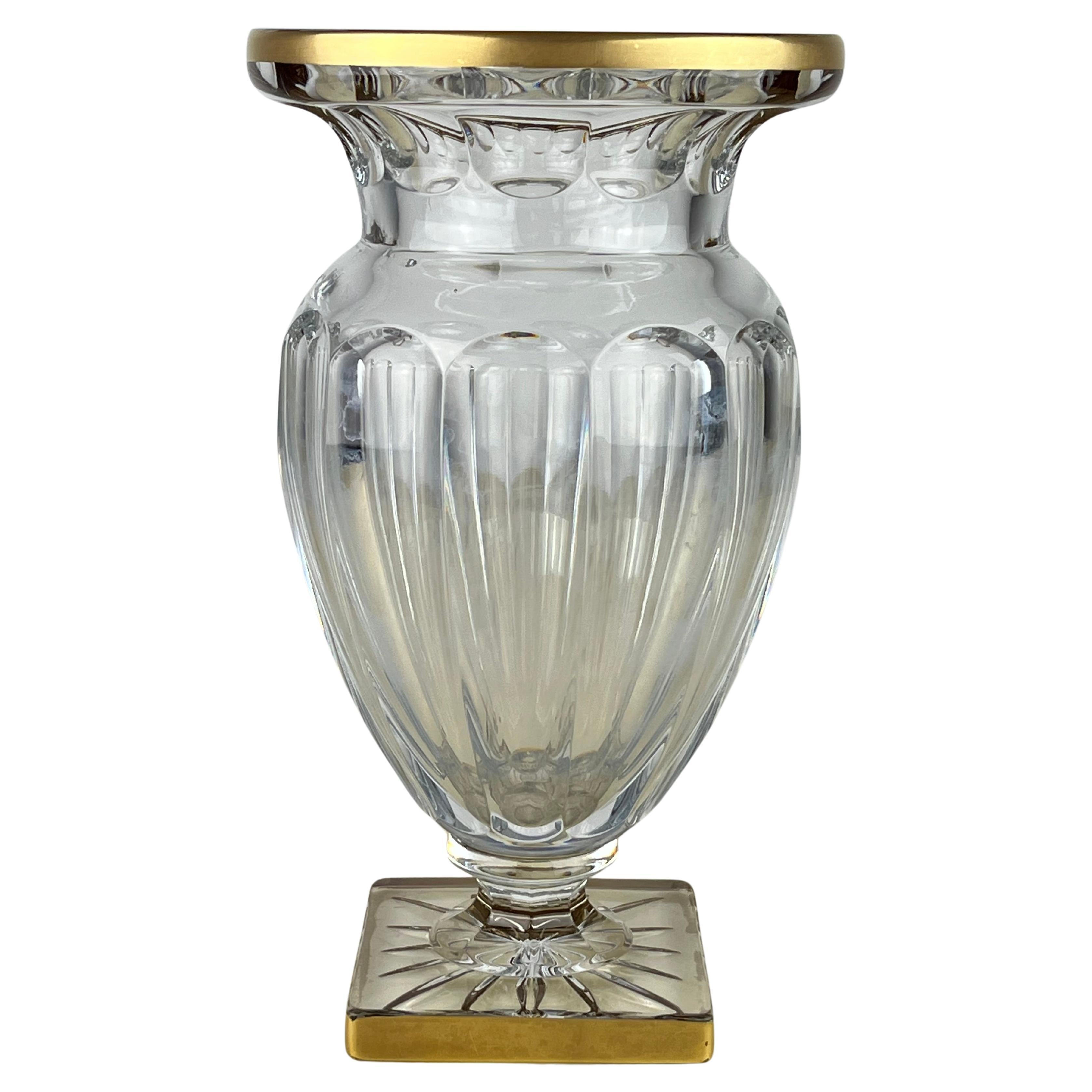 Vase en cristal de plomb, France, années 1980 en vente