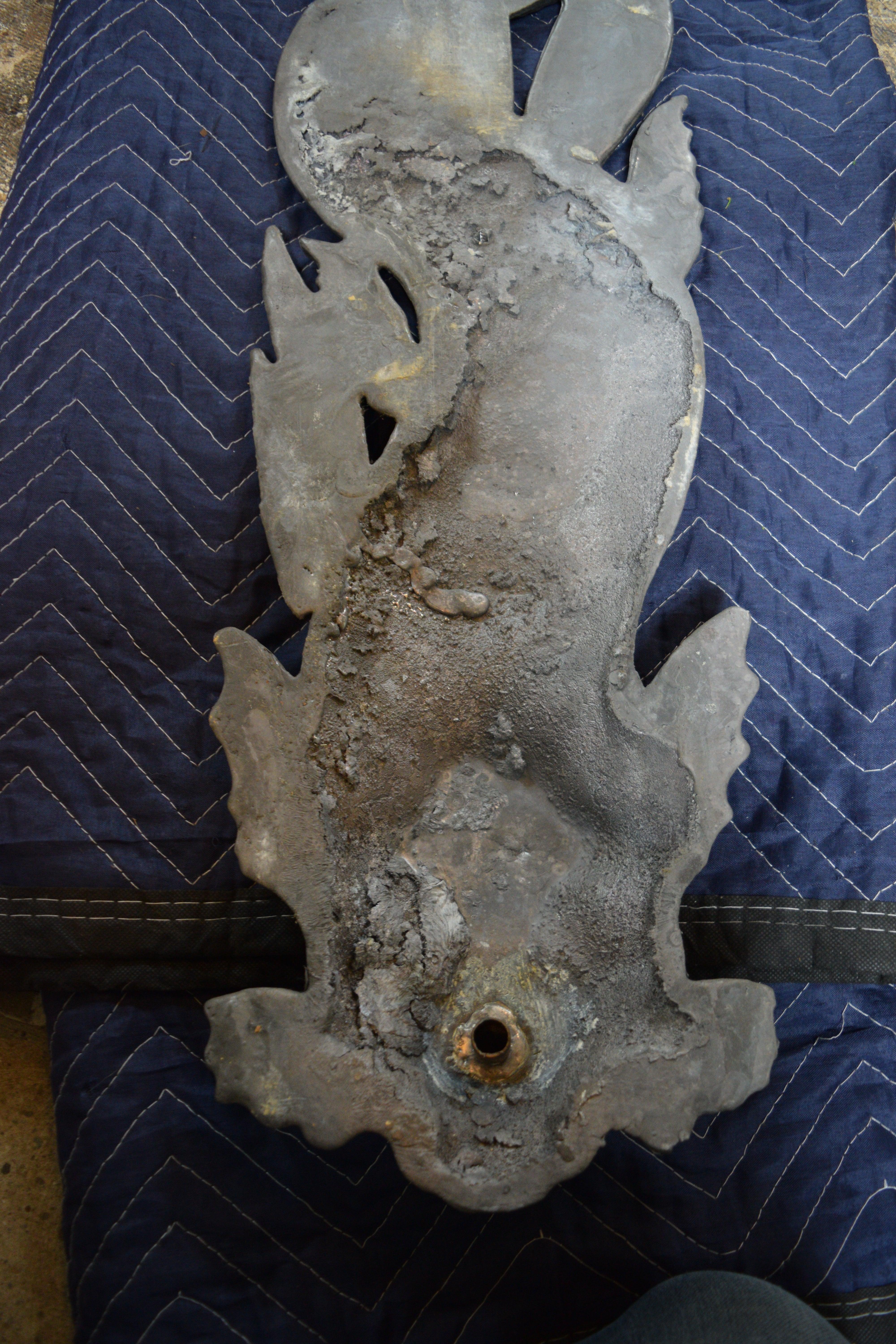 Baroque Revival Lead Dolphin Downspout