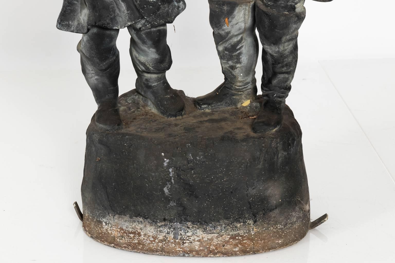 Lead Figurine Fountain by J.W. Fiske For Sale 4