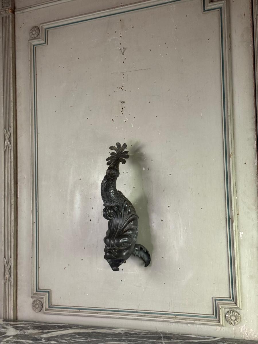 Serbatoio per fontana in piombo, delfino mitologico, XVIII secolo in vendita 5